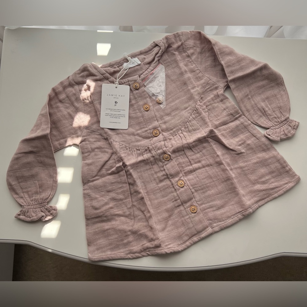 Jamie Kay dusty rose color top